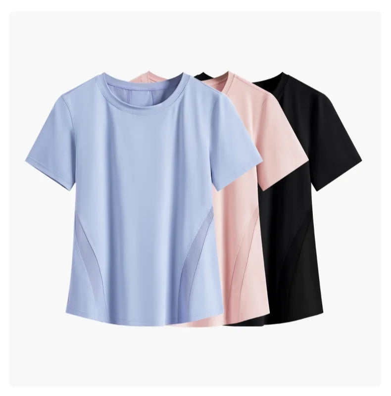 DRUR Women Summer Breathable Short Sports Set Loose Fit Workout Suit for Women 2 Piece Running Tracksuit Sportswear Outfit New