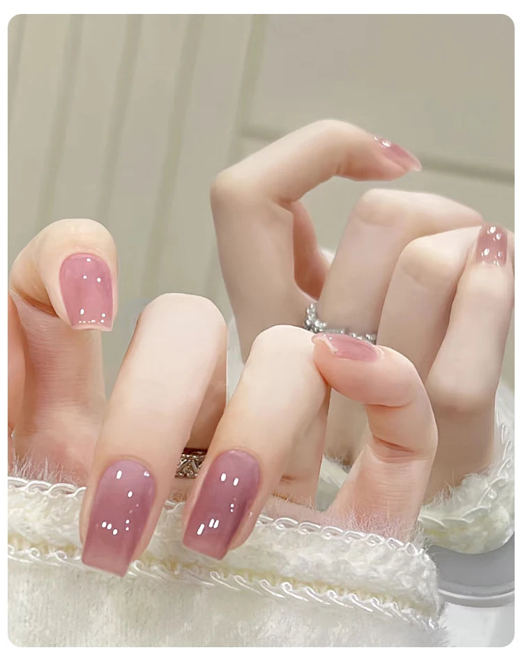 UR SUGAR 15ml Blood Red Jelly Gel Nail Polish Translucent Color Crystal Nude Gel Nail Art Varnish For Fall Winter Manicure