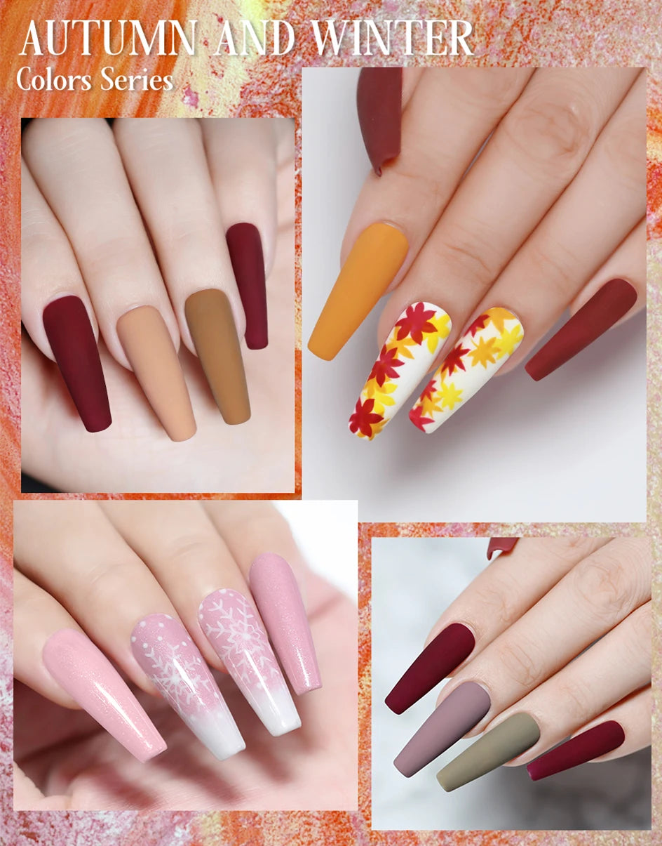 Arte Clavo 15ml Rose Red Pink Color Gel Nail Polish Autumn Winter Hot Sale Long Lasting Soak Off For Manicure Nail Art Gel