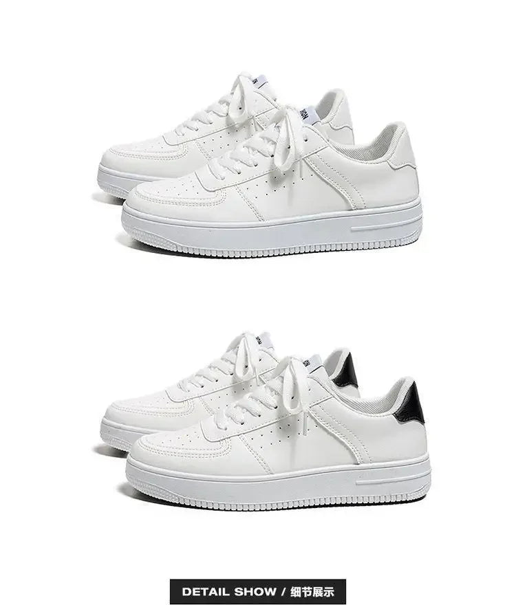 2025@@@New white men's shoes in 2025, pure white sports shoes for handsome and casual young students in spring.