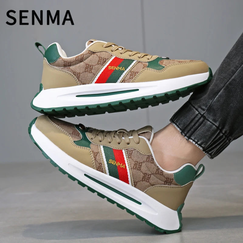 SENMA  Luxury Men's Shoes Men Casual Shoes Men's Skateboard Shoes Retro Platform Sneakers Unisex Women's Sports Shoes Sneakers