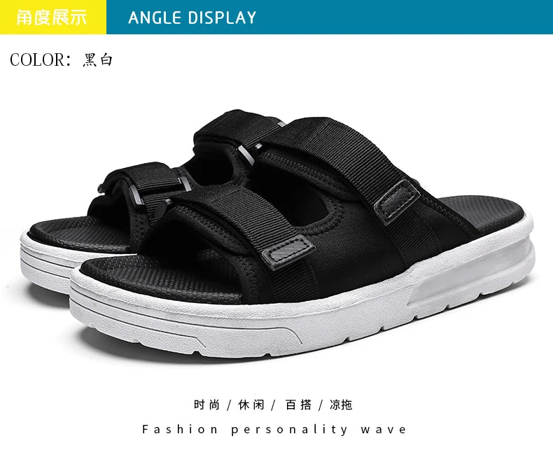 Men's Sandals Flat Sandals Men's Slippers Shoes for Men Wear-resistant Soft and Comfortable Indoor and Outdoor Non-slip Fashion