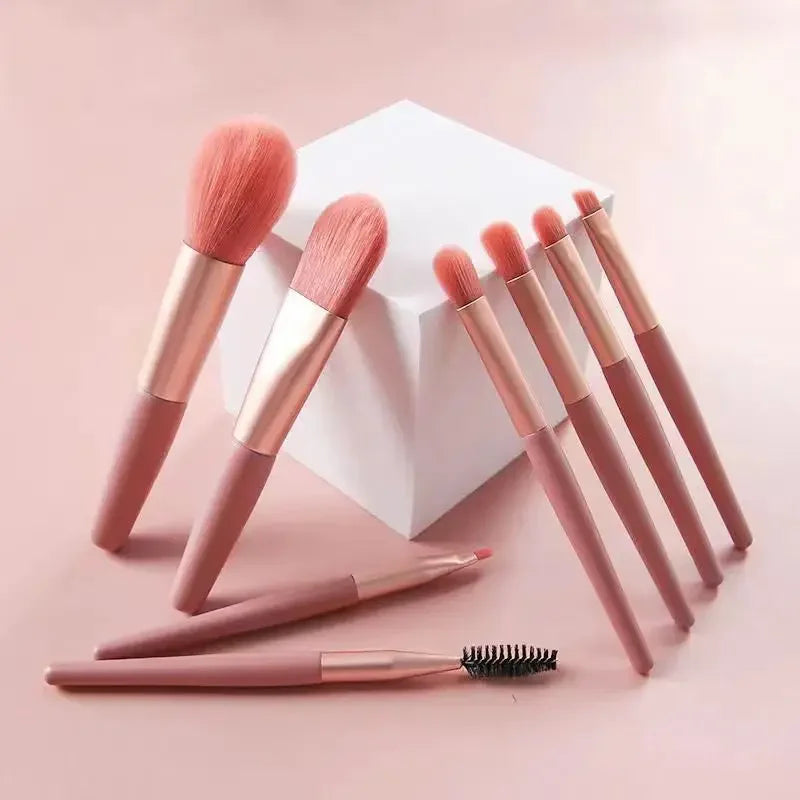 8Pcs Portable Makeup Brush Eyeshadow Foundation Blending Make up Soft Fluffy Cosmetics Concealer Makeup Brush Make Up Supplies