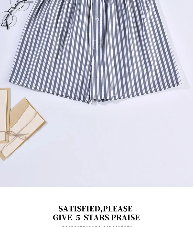 Cotton Men's Boxer Shorts, Summer Men's Comfort Shorts, Men's Breathable Underwear, Soft Shorts, Home Shorts, Special 3pcs Set