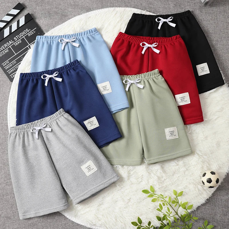 1/3 Pcs Children's Basic Joker Shorts Boy Leisure Sports Tether Pants Girl Fashion Comfortable Multicolor Combination Hot Pants