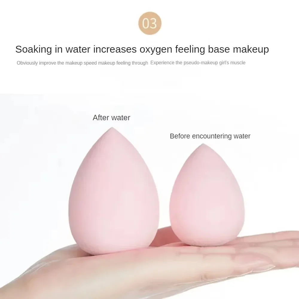 12Pcs Soft All-Purpose Makeup Sponge Set 4Types Beauty Tools Cosmetic Puff Dry Wet Dual Use Foundation Sponges Powder Puff