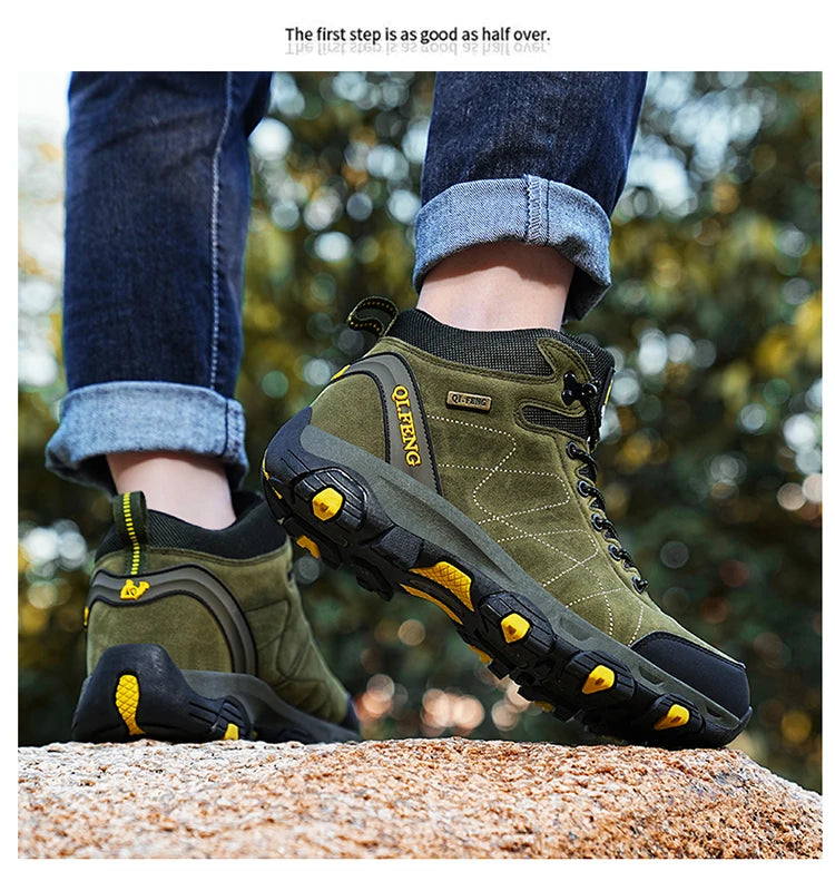 Men Women Outdoor Sports Hiking boots for Couple Autumn Winter Ankle Boot For Man Keep Warm Sneaker Shoe New Arrivial Classic
