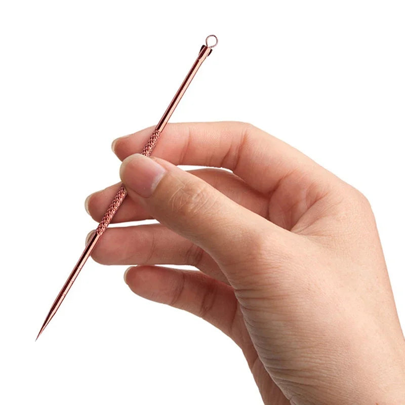 4Pcs Blackhead Removal Needles Black Dots Cleaner Stainless Steel Spot Extractor Acne Treatment Needle Face Clean Care Tool