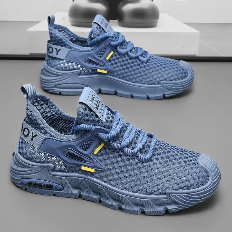2025 Men's Casual Shoes Summer Beach Anti-slip Wading Shoes Outdoor Comfortable Breathable Mesh Sneakers Men Zapatos De Hombre