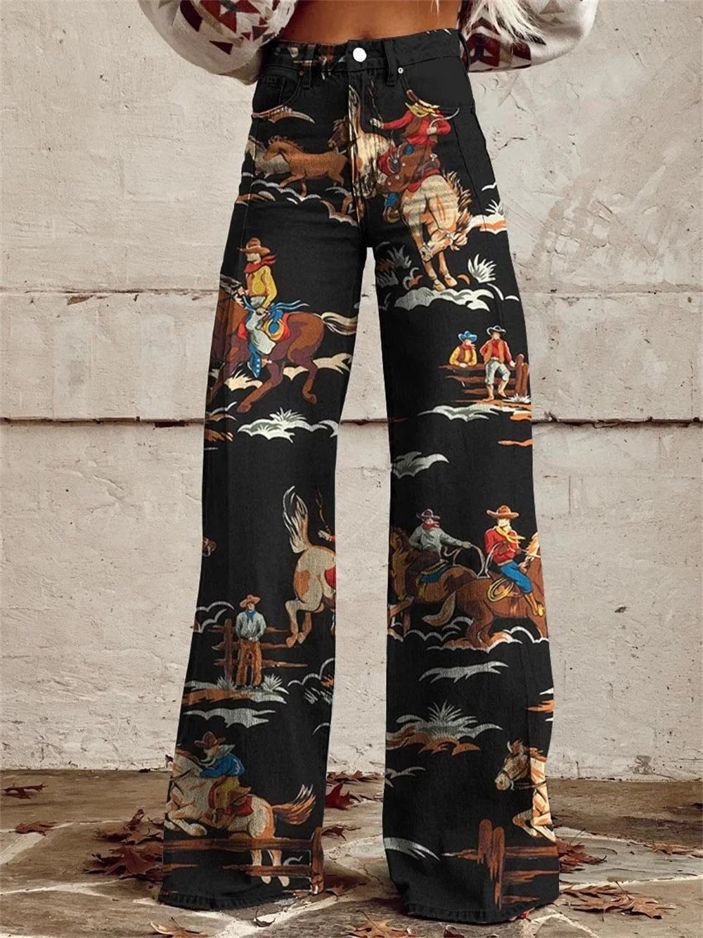 2025 Retro Fashion High Waisted Pants High Street Loose Wide Leg Denim Pants Women harajuku Y2k Loose Jeans Women's Streetwear