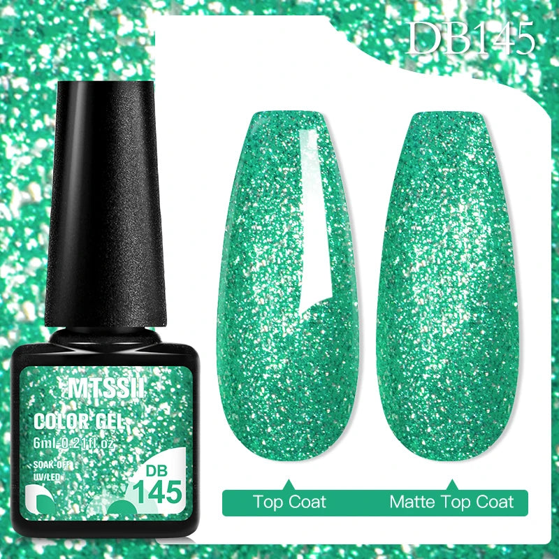 Mtssii 6ML Chocolate Color Gel Nail Polish Brown Semi Permanent UV Gel Autumn Winter Popular Soak Off Nail Art Gel Varnishes