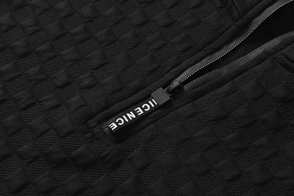 Men's Quarter Zip Sweatshirts Casual Fall Mock Neck White Loose Pullover Long Sleeve Solid Graphic Zip Up Sweatshirt