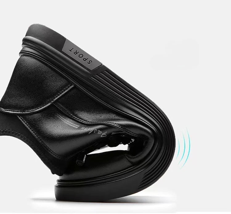 Men's Black Casual Sports Shoes 2025 High-quality Leather Shoes, Breathable Business Shoes, Soft Soled Loafers zapatos casuales