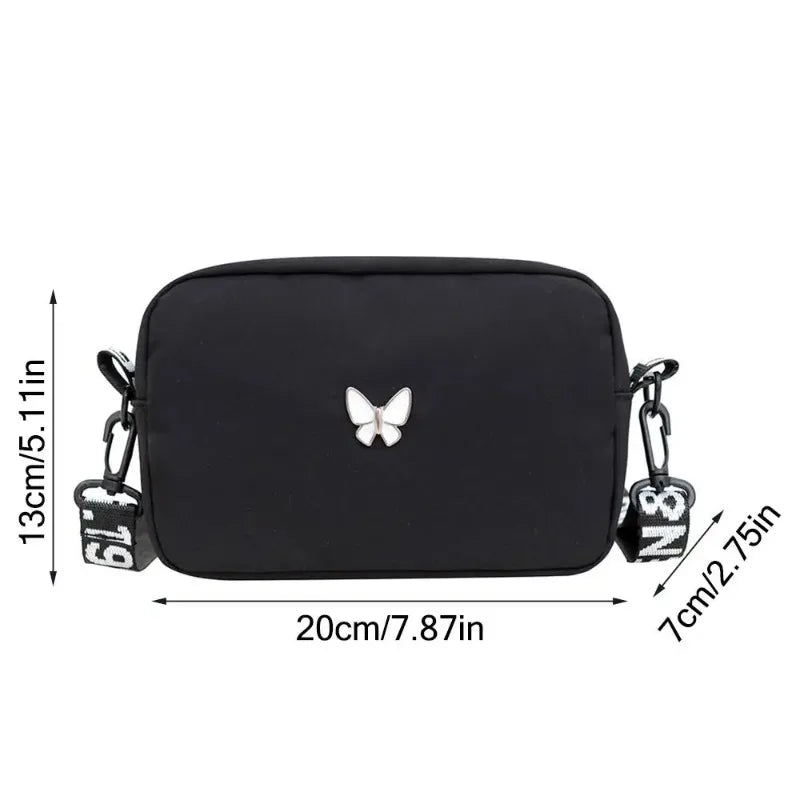 New Fashion Women Crossbody Bags Makeup Bag Women Trend Lingge Embroidery Camera Shoulder Bag Design Nylon Small Messenger Bag