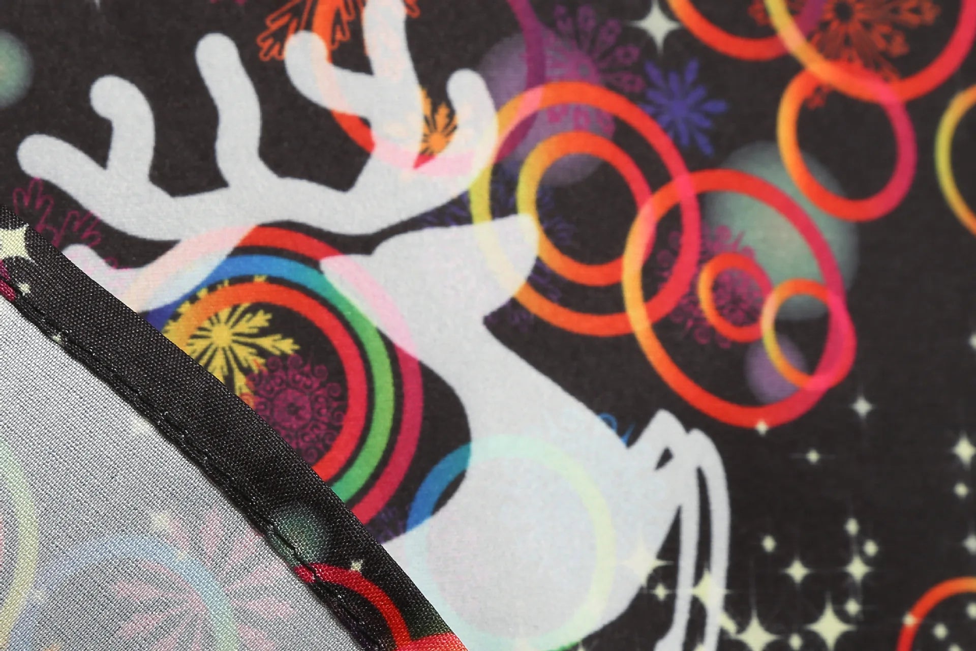 Elegant Digital Print Long Sleeve round Neck Dress with Belt Midi Skirt Large Swing Christmas Theme Cross-Border Knitted Fabric