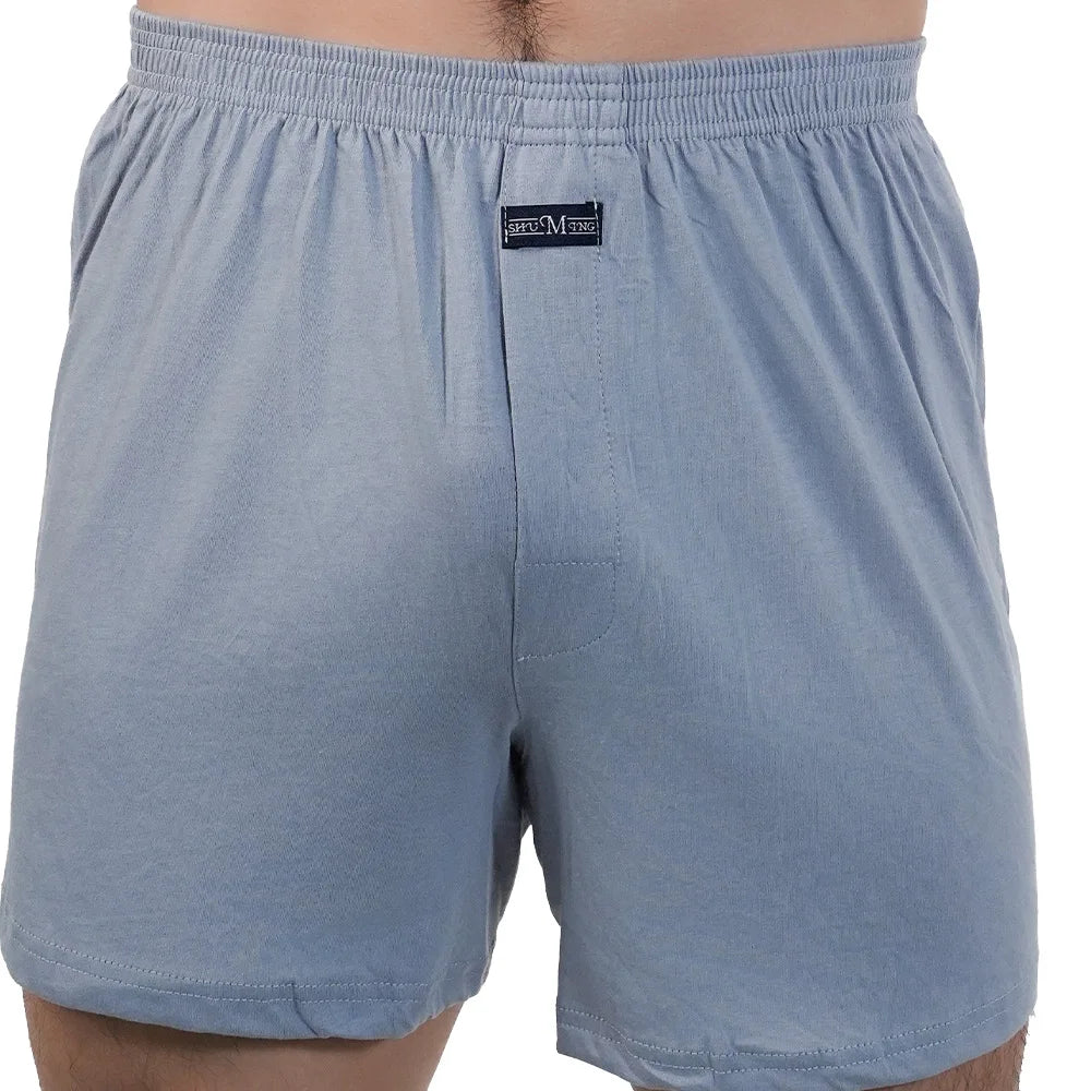 1PC Big Underpants Solid Pajama Bottoms At Home Plus Size Boxers Brief For Men High Waist Allo Pants Cotton Slacks Sleep Bottoms