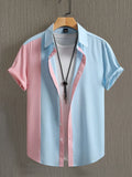 The new men's short-sleeved shirt for summer 2025 features a casual fashionable comfortable and soft 3D pattern print