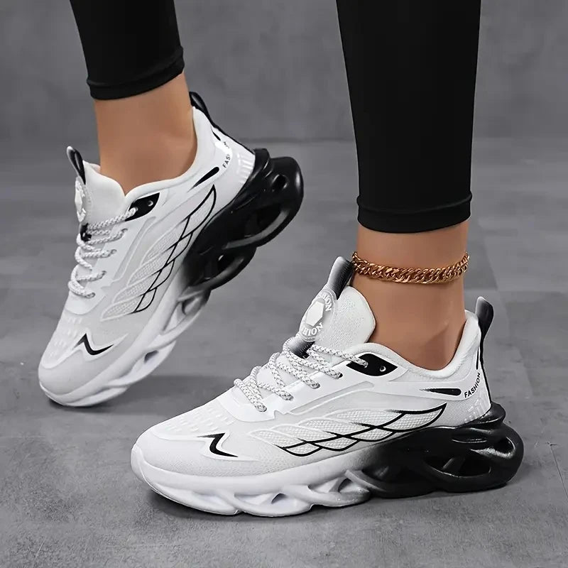 MAEDEF Women's Shoes Men Women Running Sports Shoes Lightweight Mesh Breathable Comfortable Flat Soft Tennis Shoe Sneakers Woman