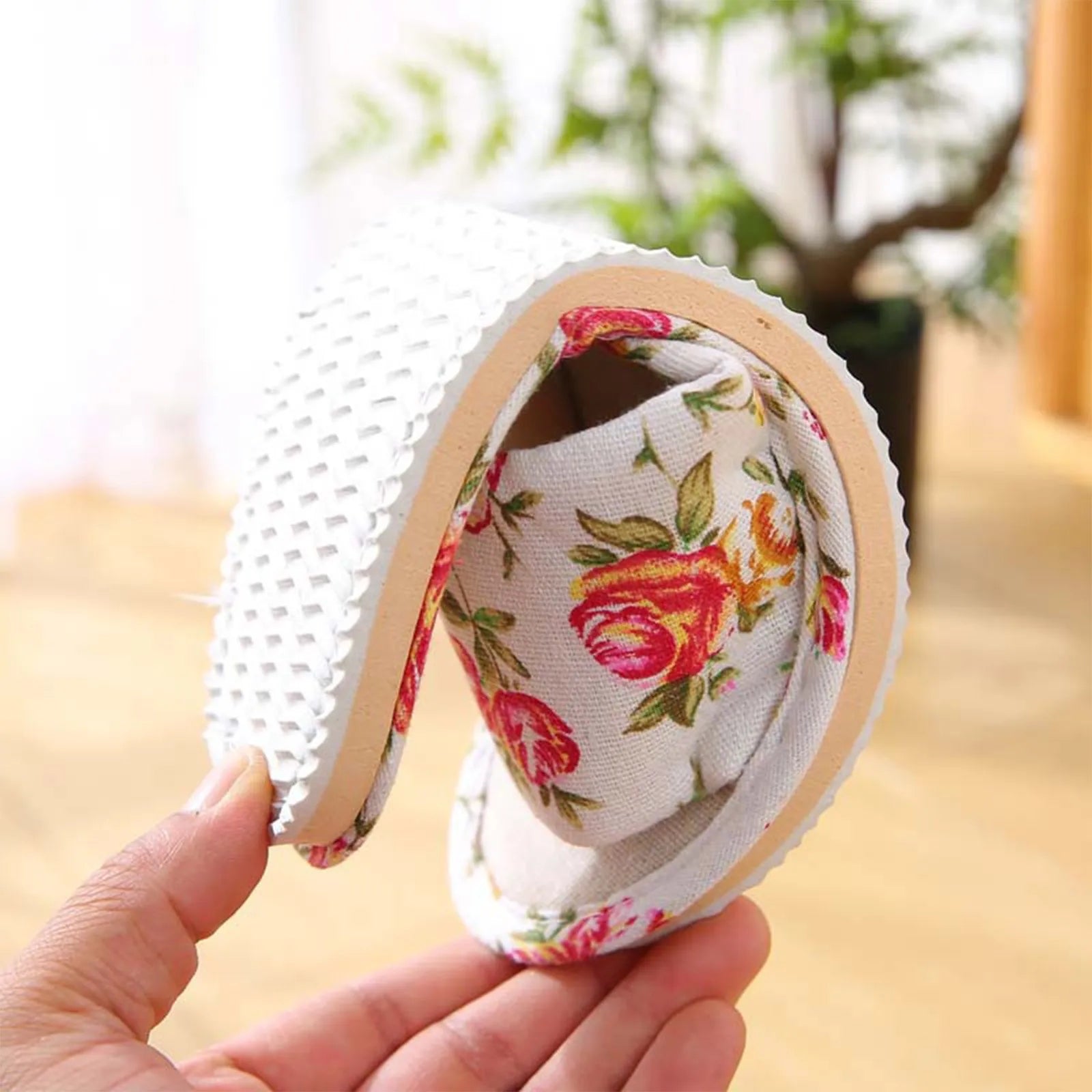 Fashion Slippers Casual Floral Women Home Indoor Comfortable Flat Shoes Bedroom Anti-slip Sandals Spring Autumn