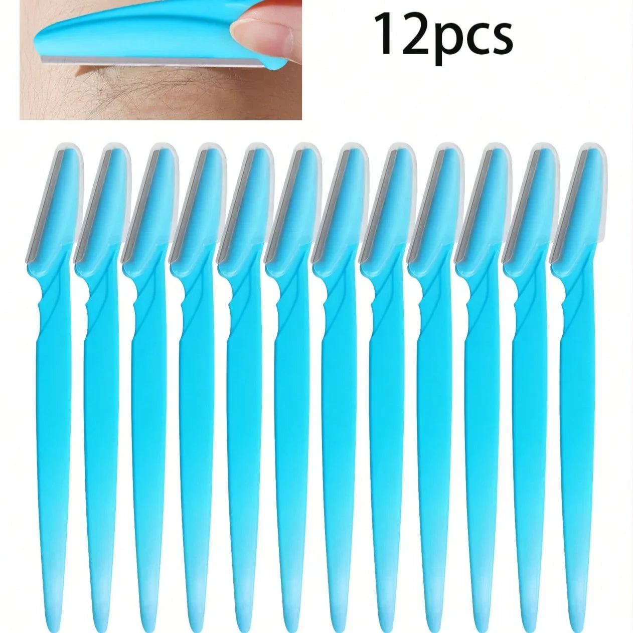 6/12Pcs Set Precision Eyebrow Razor Kit - Multipurpose Exfoliating Dermaplaning Tools and Facial Razor for Women and Men