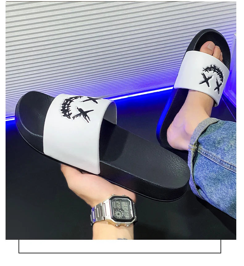 Summer Men's Slippers Shoes Man Soft Slides Non-slip Casual Indoor Outdoor EVA Sandals Beach Garden Fashion For youngster