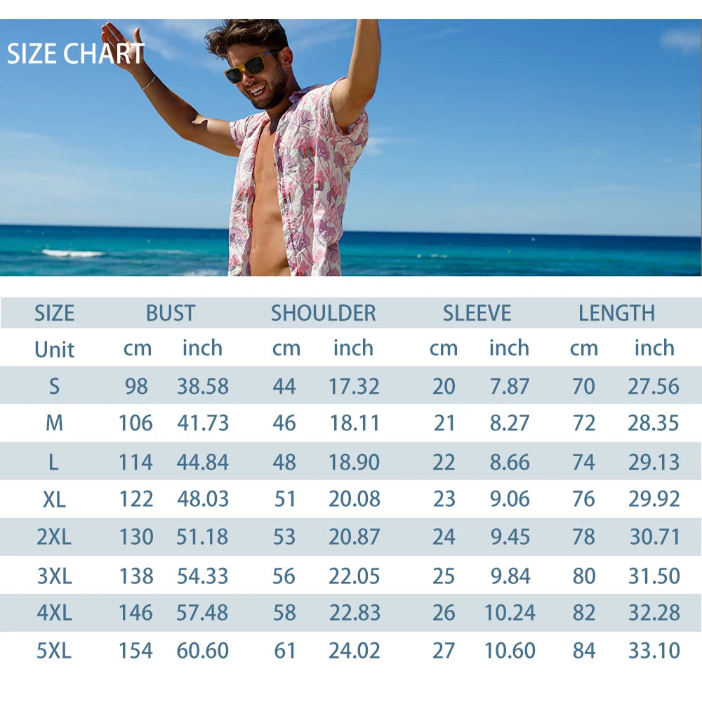 New Men's Large Size Shirts Daily Versatile Comfortable Breathable Short-sleeved Men's Button-down Shirts Fashion Men's Clothing