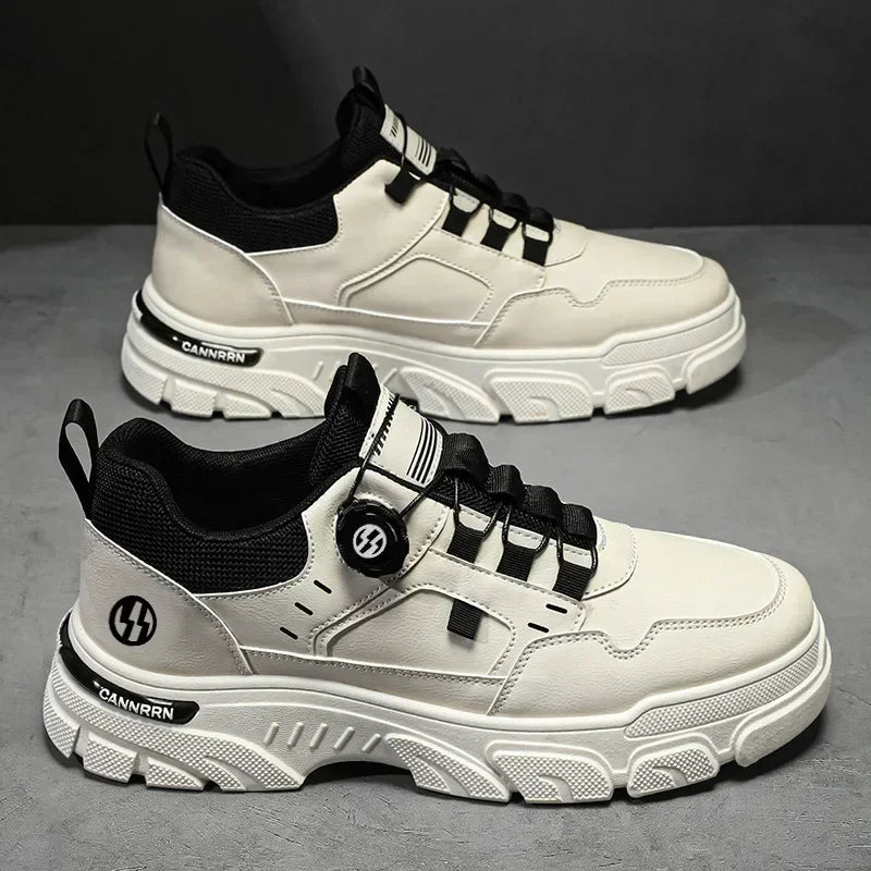 Autumn Mens Casual Shoes Leather Men's Sneakers Comfortable Soft Male Wark Board Shoes Platform Shoe for Men Кроссовки Мужские