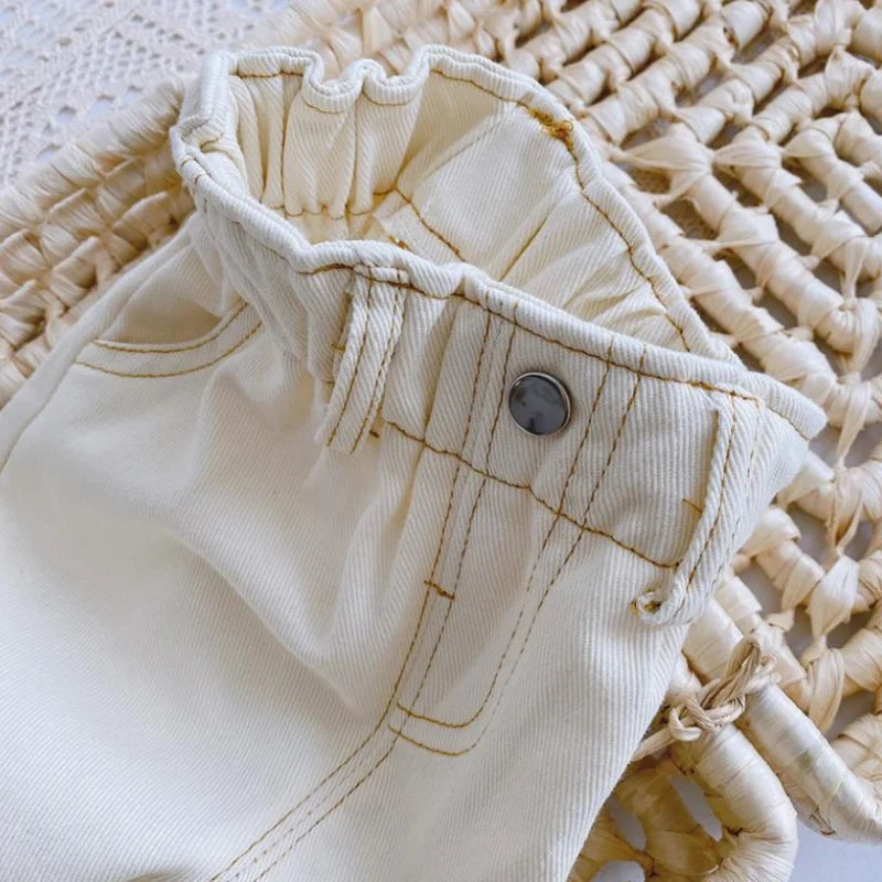 New Children's Girls Boys Jeans Casual High Waist Kids Pants Spring Autumn Baby Boy Girl Long Trousers Outwear Age For 9M-4Years