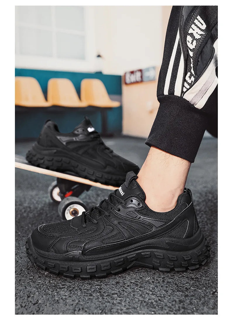 Breathable Casual Men's Sneaker Trendy Dad Comfortable Shoes for Man Sports Durable Thick-soled Sneakers Running Tenis Masculino