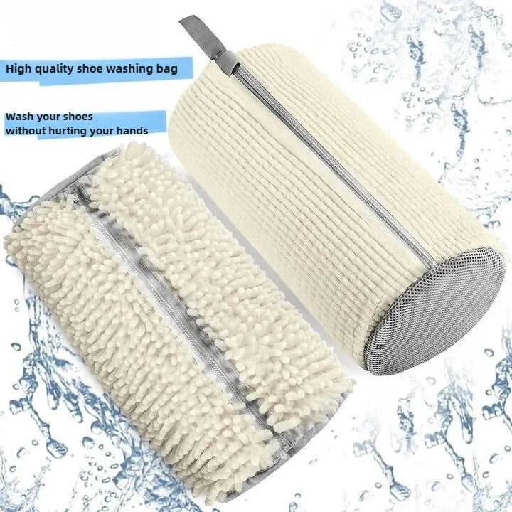 Washing Machine Shoe Bag - Heavy Duty Mesh Laundry Protector Anti-Deformation Anti-Wear Sneaker Wash Bag for Lazy Efficient Clea