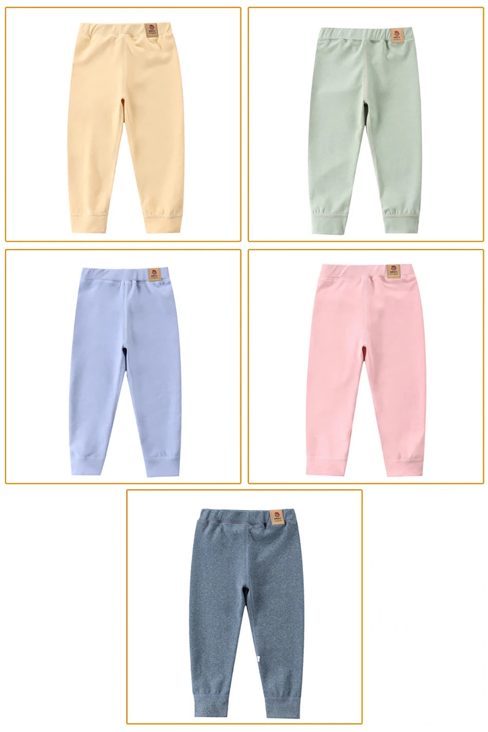 Children Fleece-lined Pants for Teenager Boys Girls Warm and Cozy Elastic Winter Bottoms Clothes Suitable for Autumn and Winter