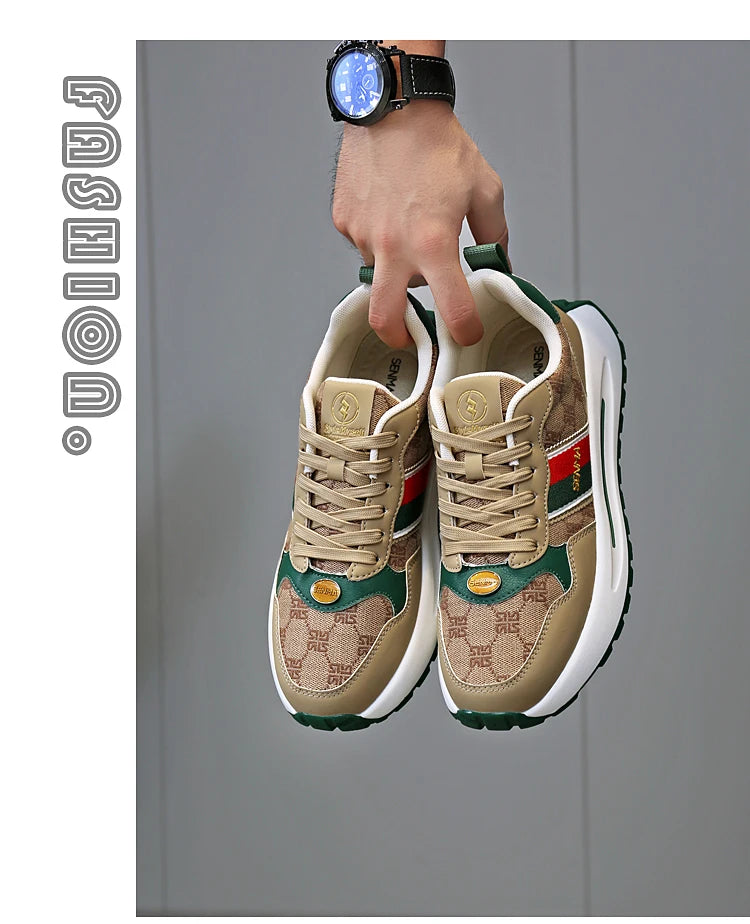 SENMA  Luxury Men's Shoes Men Casual Shoes Men's Skateboard Shoes Retro Platform Sneakers Unisex Women's Sports Shoes Sneakers