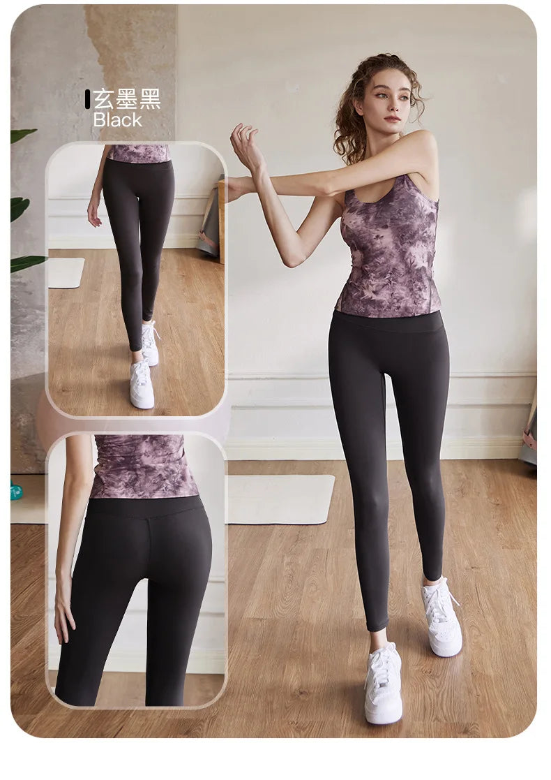 Yoga Pants for Women Summer High Waist Butt Lifting Tummy Control Slim Tight Outdoor Fitness Workout Leggings