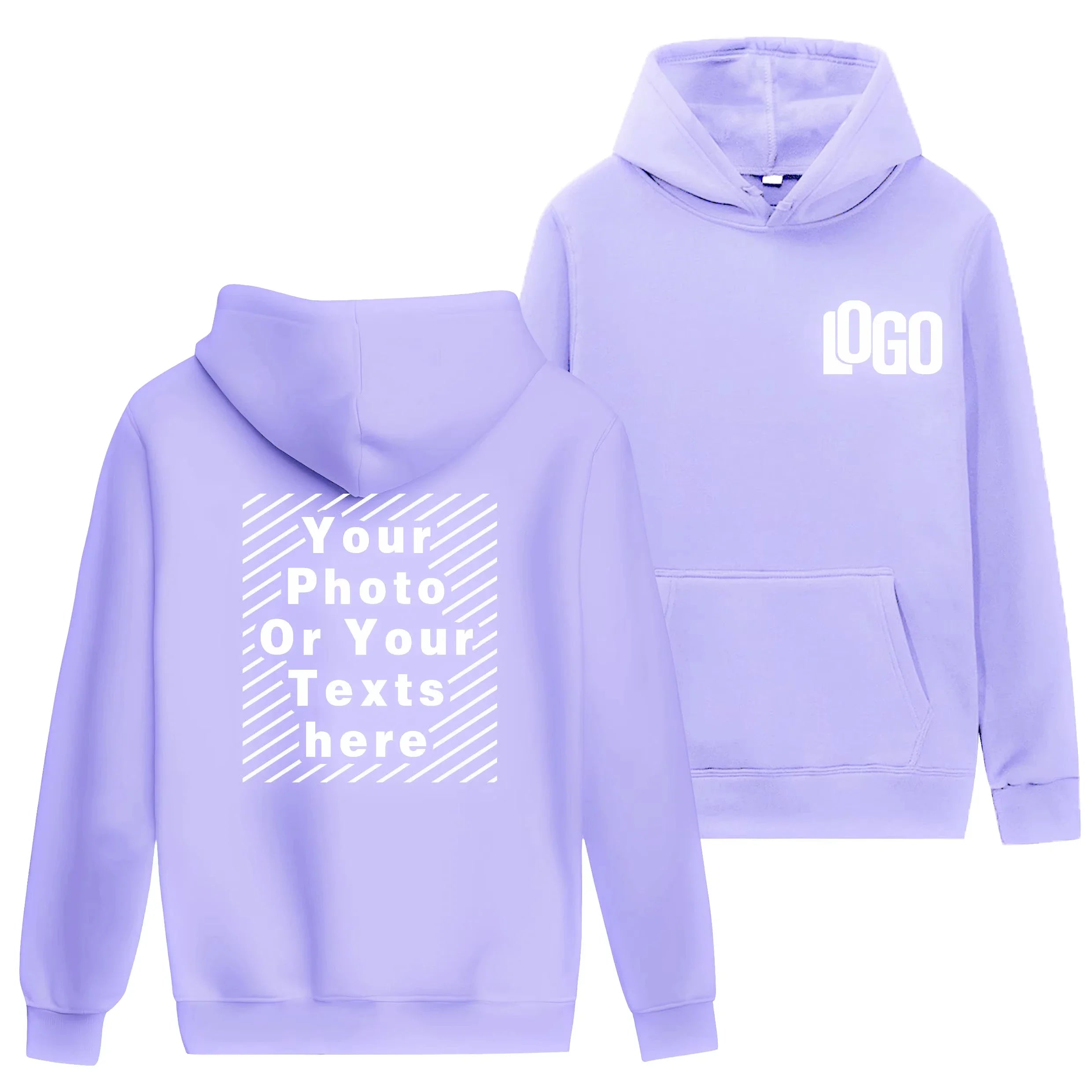 2025 Customized printed hoodies for men and women, loose casual wear, long sleeved hooded sweaters, personalized streetwear