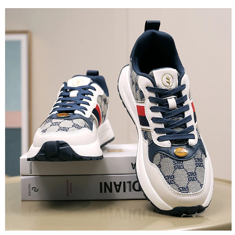 SENMA  Luxury Men's Shoes Men Casual Shoes Men's Skateboard Shoes Retro Platform Sneakers Unisex Women's Sports Shoes Sneakers