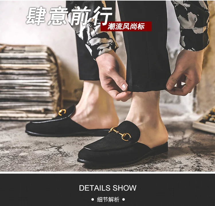 Fashionable Waterproof Trendy Flats Men's Shoes 2025 Summer New Lazy Woman's Footwear Outer Wear Кросовки Для Подростков