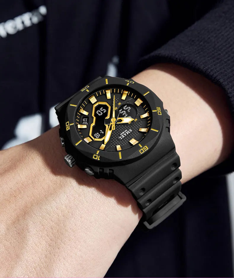 SMAEL Fashion Sport Watches for Unisex Top Brand Luxury Sports Chronograph Women Watch Waterproof Digital Quartz Wristwatch