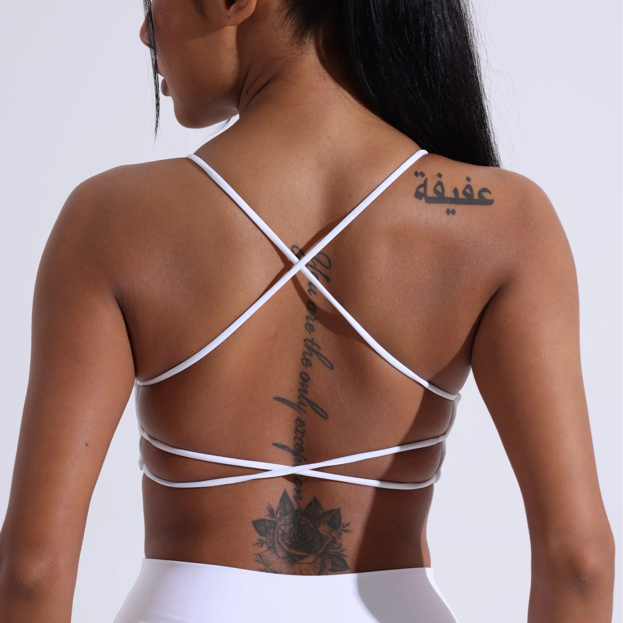 Solid Color Gym Yoga Underwear Women Cross Back Straps Fitness Bra High Strength Tight Sport Top Comprehensive  With Chest Pad