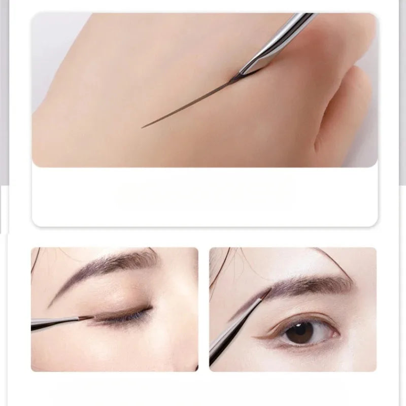 Upgrade Blade Eyeliner Brush Ultra Thin Fine Angle Flat Eyebrow Brush Liner Brow Place Makeup Brush Precise Detail Brush