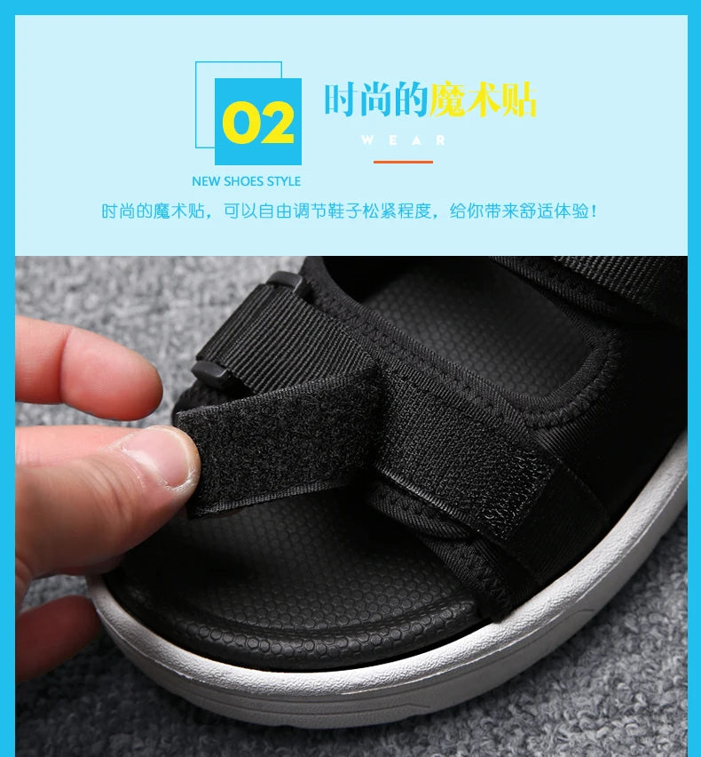 Men's Sandals Flat Sandals Men's Slippers Shoes for Men Wear-resistant Soft and Comfortable Indoor and Outdoor Non-slip Fashion