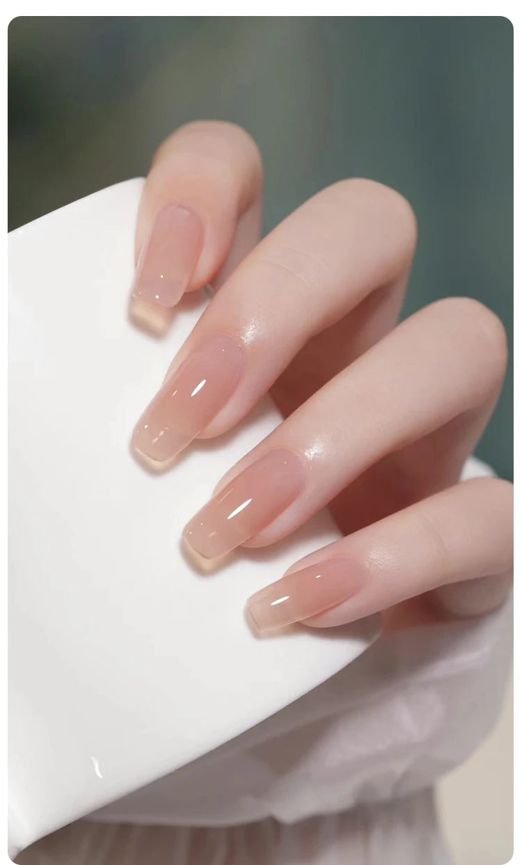 UR SUGAR 15ml Blood Red Jelly Gel Nail Polish Translucent Color Crystal Nude Gel Nail Art Varnish For Fall Winter Manicure