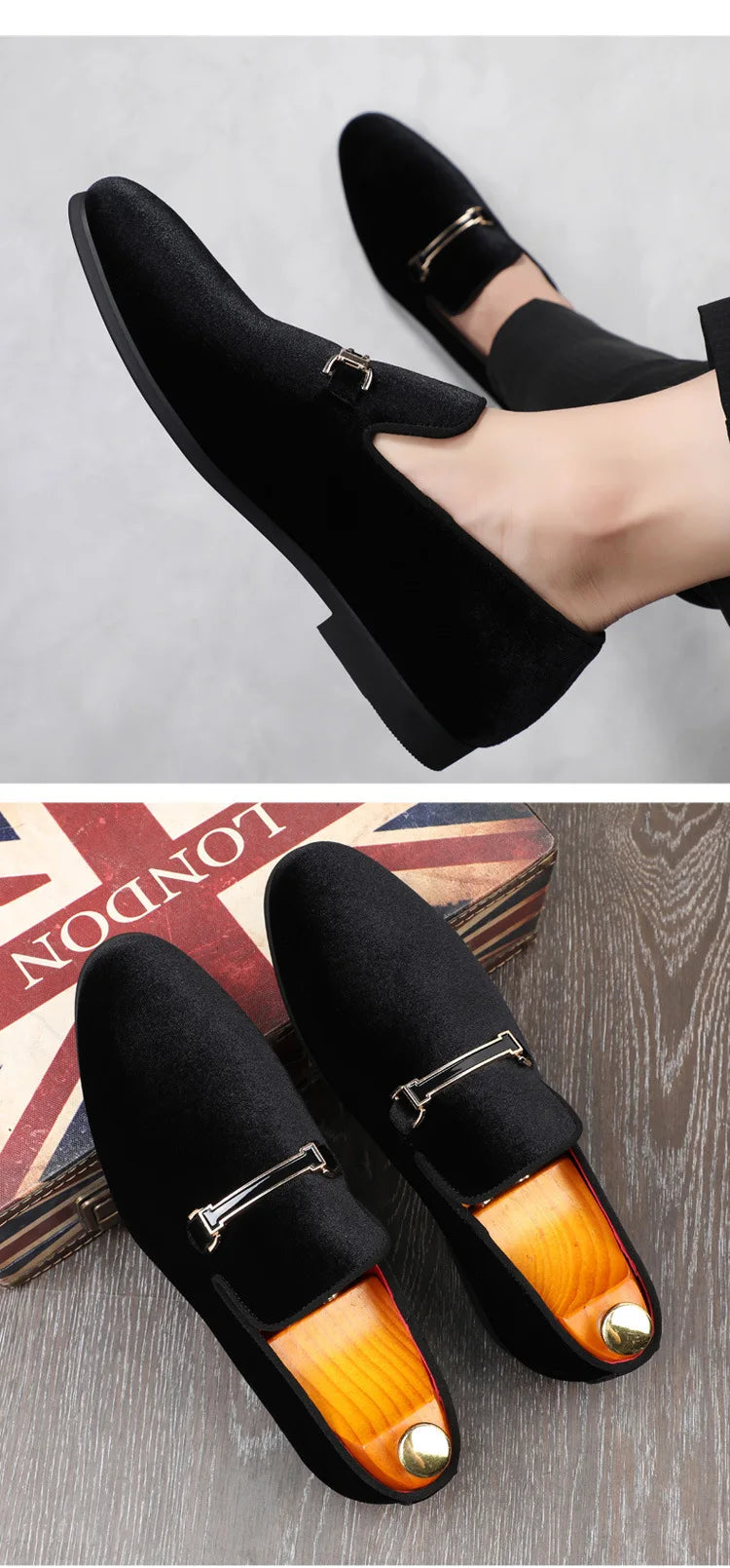 Designer Shoes Men Zapatos De Hombre Slip-On Leather Shoes Casual Male Shoes Adult Red Driving Moccasin Soft Non-slip Loafers