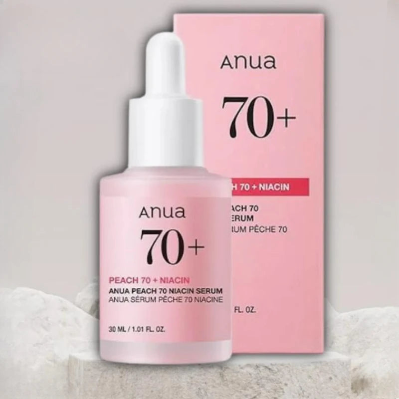 Anua Peach 70 Niacinamide Face Serum Brightening Moisturizing Whitening Essence Reduce Fine Lines Daily Skincare Beauty Products
