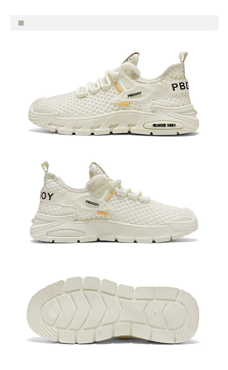 2025 Men's Casual Shoes Summer Beach Anti-slip Wading Shoes Outdoor Comfortable Breathable Mesh Sneakers Men Zapatos De Hombre