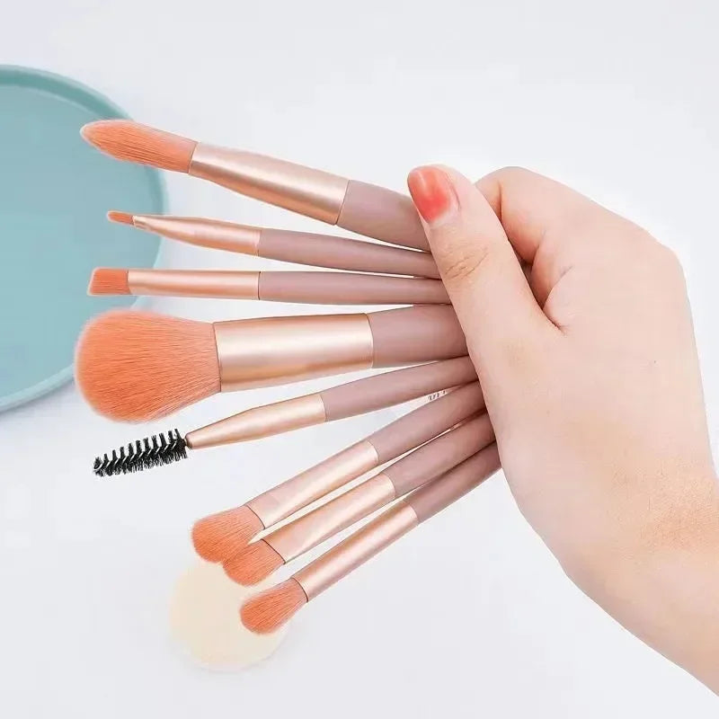 8Pcs Portable Makeup Brush Eyeshadow Foundation Blending Make up Soft Fluffy Cosmetics Concealer Makeup Brush Make Up Supplies