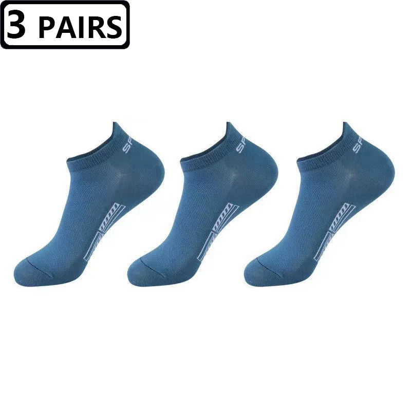 New Socks Men 3pairs/lot High Quality Summer Cotton Socks Breathable Soft Short Funny Ankle Sock Mens Meias Calcetines Size38-43