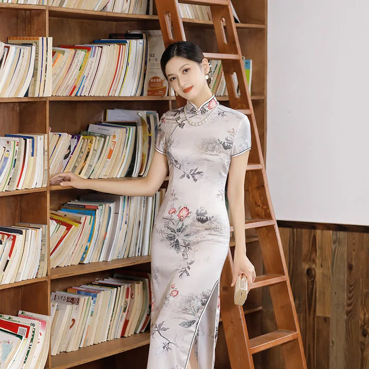 Fashion Clothes Party Vintage Casual Summer Elegant Traditional Chinese Clothing Cheongsams Chinese Dress Qipao Ethnic Style