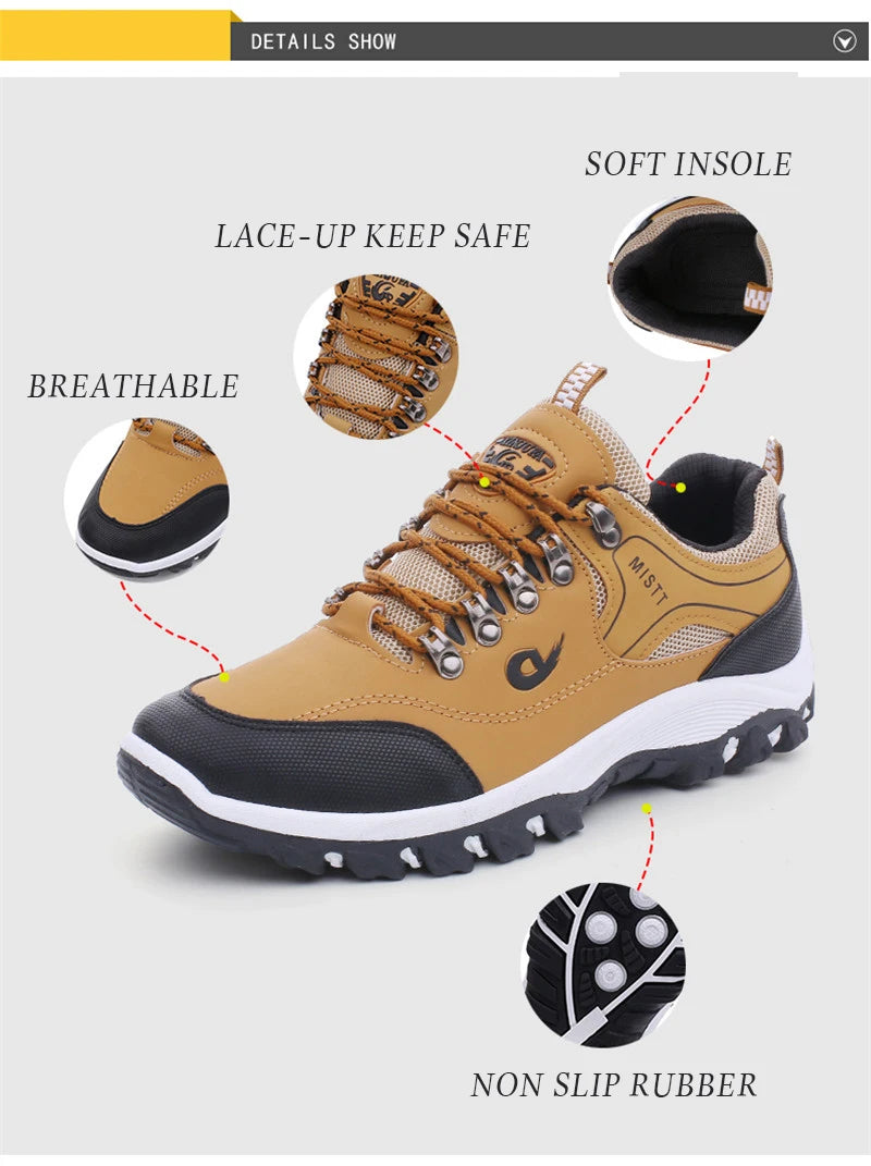 Men Hiking Shoes New Outdoor Casual Sneakers Comfortable Lightweight Shoes for Men Flats Large Sized 48 Walking Sneakers