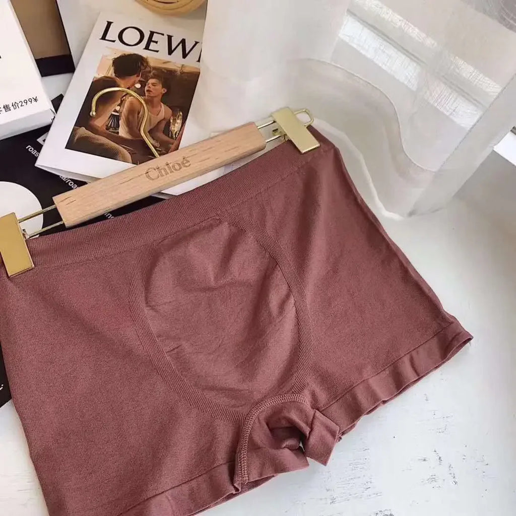 Fashion Mens Cotton Panties Elasticity Cotton BoxerShorts Man's Underwear Boxers Breathable U Convex Male Underpants Large Size