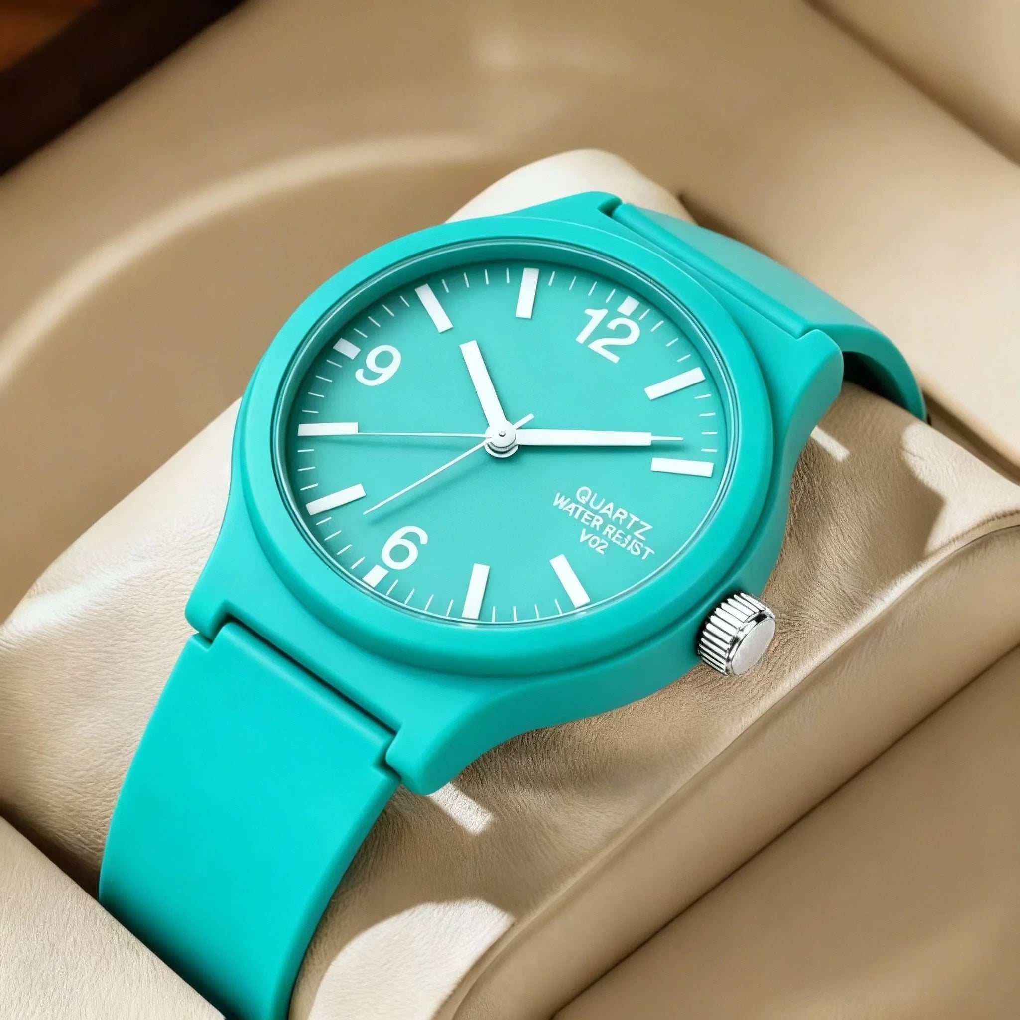 New simple silicone Brand WOKAI Casual Quartz Watch Women Crystal Silicone Watches Relogio Feminino Wrist Watch Hot sale